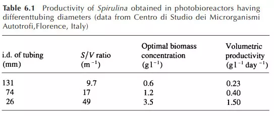 سایز لوله فتوبیورکتور