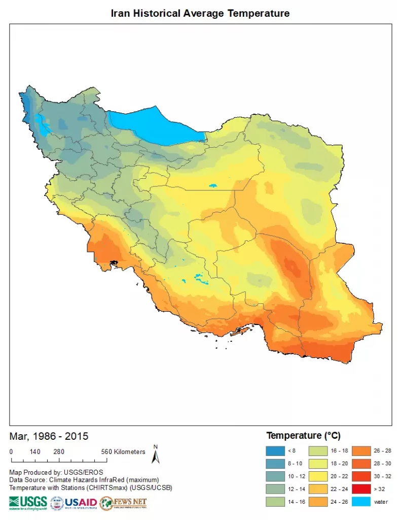 تاثیر دمای سالیانه بر جلبک اسپیرولینا